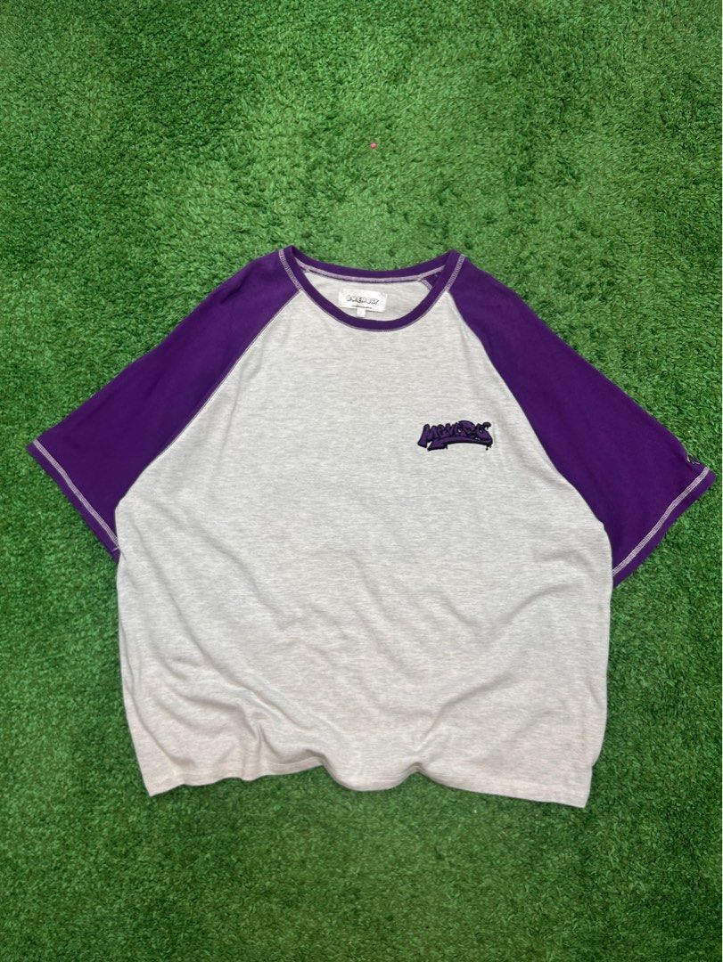 Y2K Vintage Japanese Raglan Shirt Purple Grey White Oversized Tee (Category: Tshirts & Polo Shirts ) located in Pasig City. Submitted by thrifty.itchy.ph (Listing ID 1432845422, Image 1). Description: Y2K Vintage Japanese Raglan Shirt Purple Grey White Oversized Tee fits m - xl Bought in Japan 2nd Street Price is Negotiable 📩 Feel free to Text Us for Inquires, Questions and Pictures. Thank You.