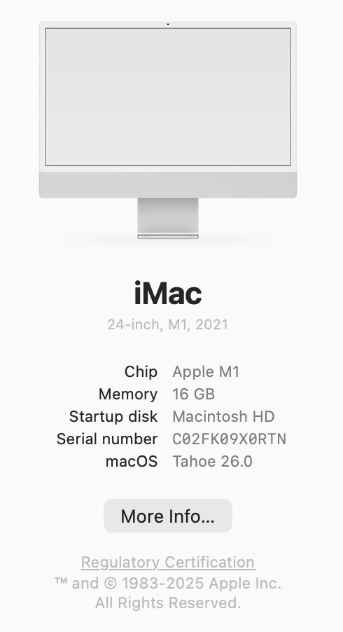 Apple iMac 24-inch M1 (2021)436881951304591361