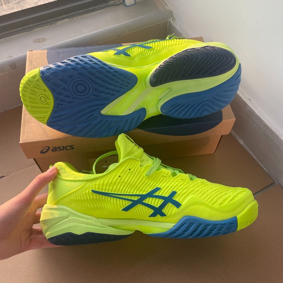 ASICS Court FF 3 – Green/Blue (Category: Sneakers) located in Singapore. Submitted by mia_baby (Listing ID 1433106329, Image 6). Description: Limited sizes and colors available, first come, first served..
