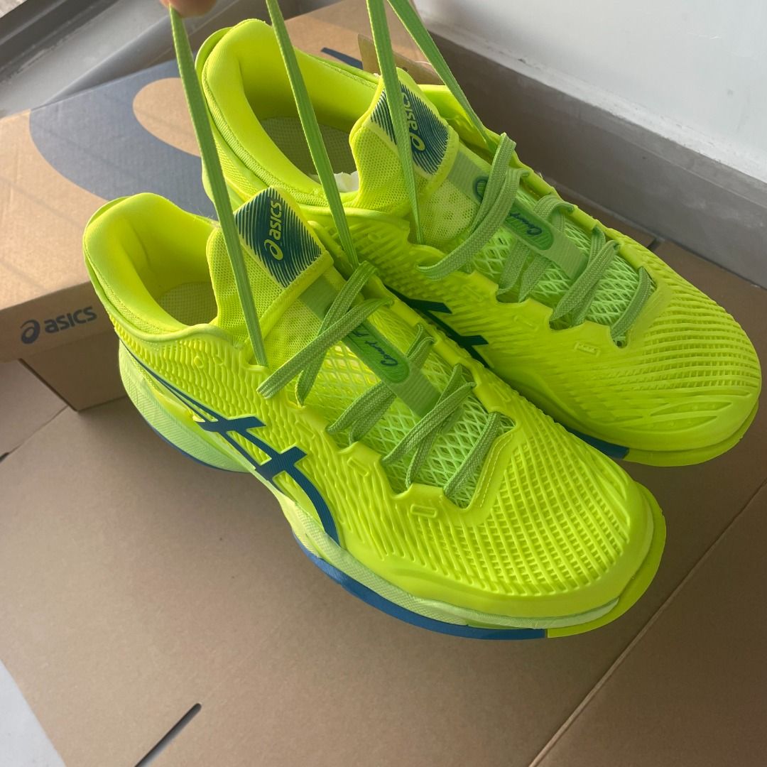 ASICS Court FF 3 – Green/Blue (Category: Sneakers) located in Singapore. Submitted by mia_baby (Listing ID 1433106329, Image 5). Description: Limited sizes and colors available, first come, first served..