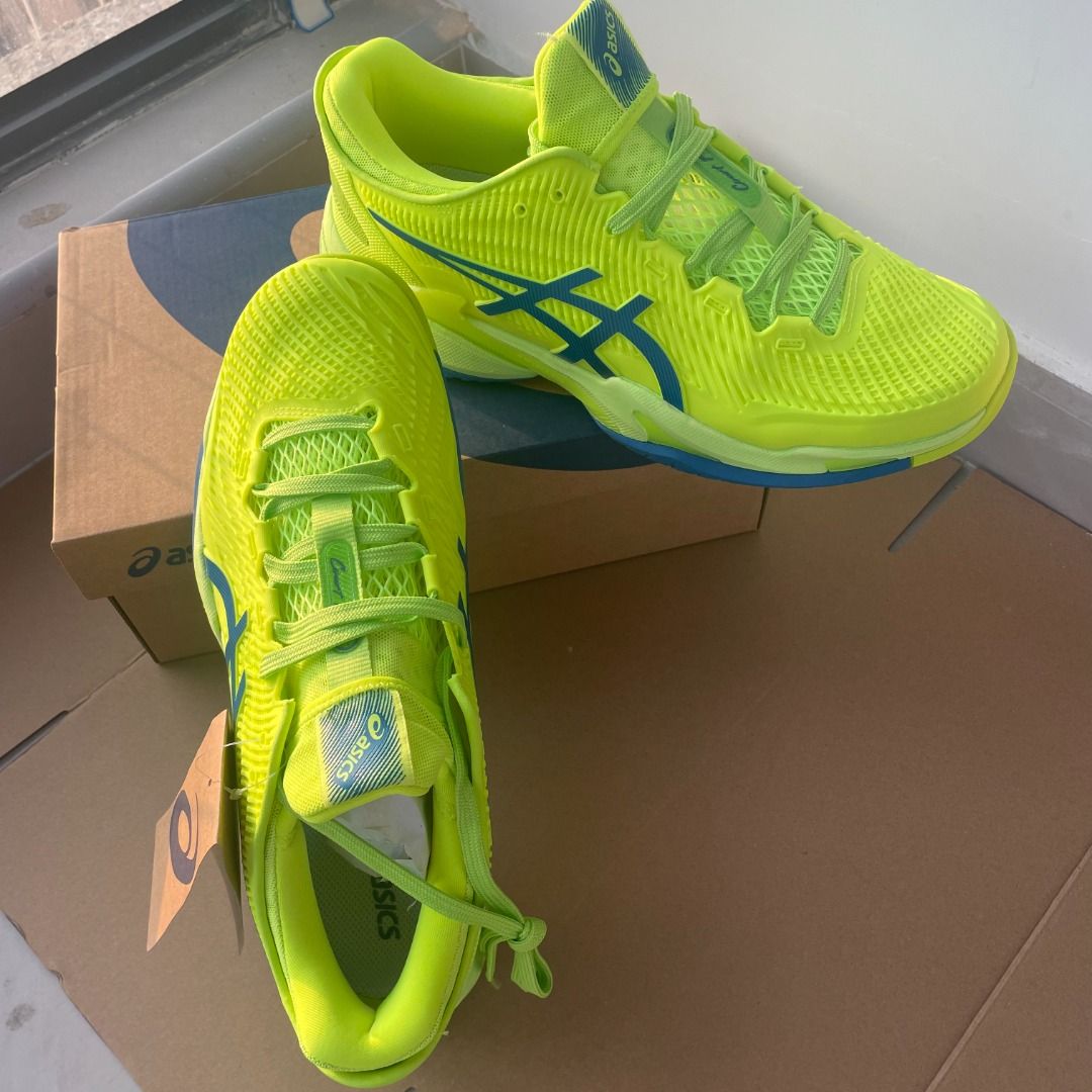 ASICS Court FF 3 – Green/Blue (Category: Sneakers) located in Singapore. Submitted by hi37582 (Listing ID 1433106329, Image 3). Description: Limited sizes and colors available, first come, first served..
