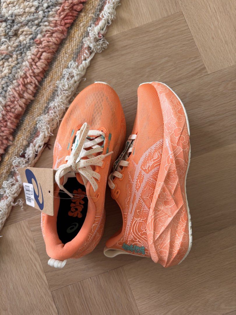 Asics NovaBlast 5 Tokyo Edition 🍑 (Category: Sneakers) located in Singapore. Submitted by annihilationeyes (Listing ID 1433033461, Image 1). Description: - Requested a friend to purchase on my behalf from Tokyo hence no receipt or box but can confirm it’s authentic - Size: EU 37.5 (fit is accurate - I’m a usual 36.5 and 37.5 for running shoes) - Used lightly twice and have since removed the tags which I threw away - Really beautiful pair!!! 😍😍