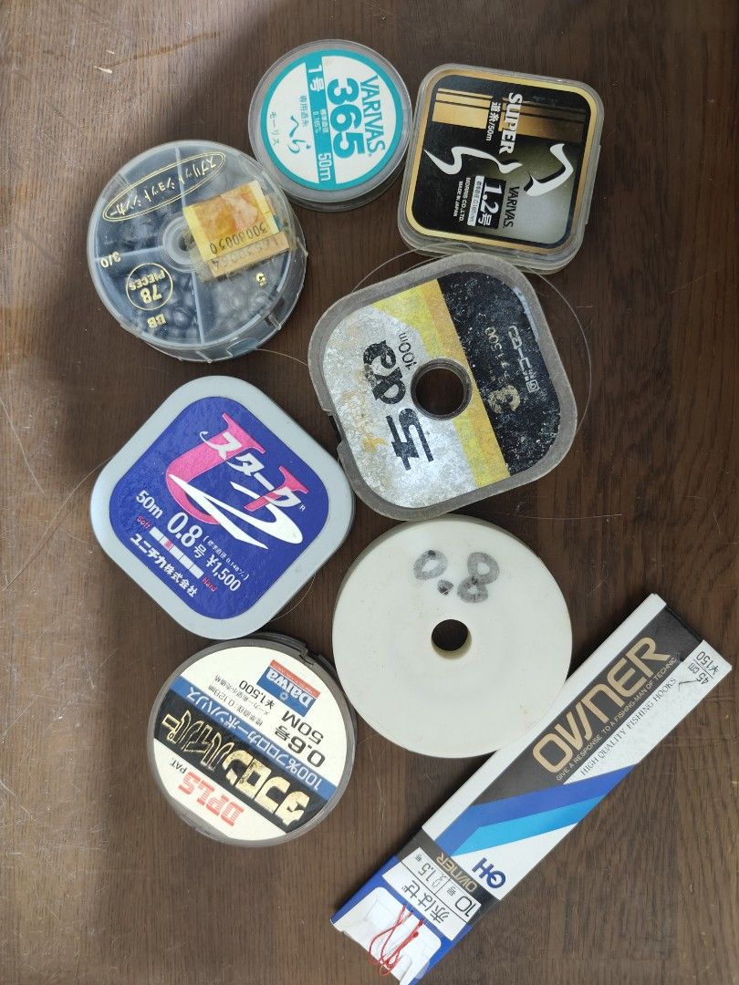 Assorted Fishing Line Spools (Category: Fishing) located in Cavite. Submitted by sevillajoh71978 (Listing ID 1433013400, Image 2). Description: - Assorted fishing line spools - Includes various brands and sizes - Some spools are new, others used - Different colors and line strengths available - Perfect for replenishing your tackle box.