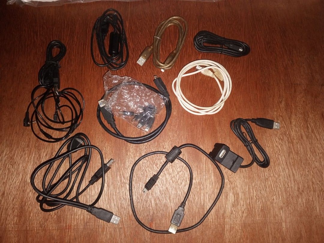 Assorted USB Cables - Various Types459942793849743361