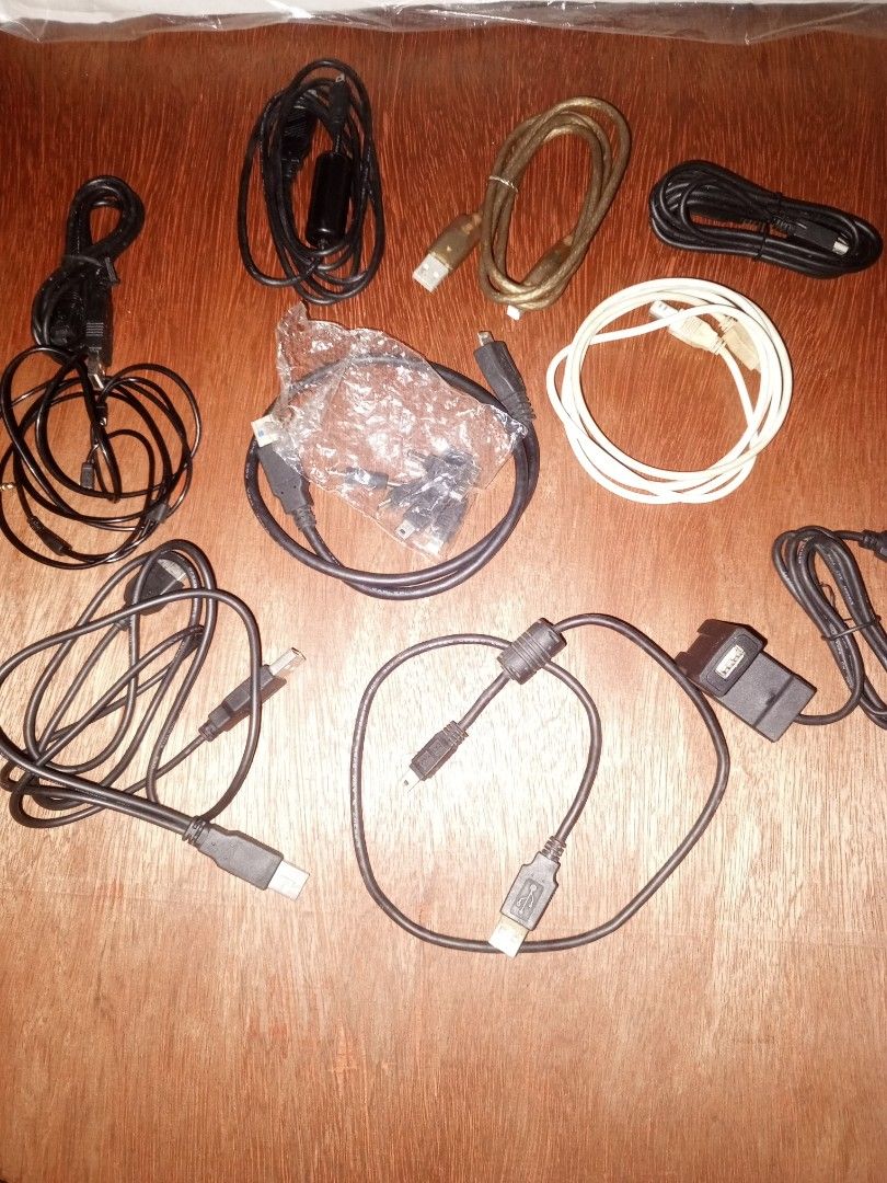 Assorted USB Cables - Various Types459942793849743360