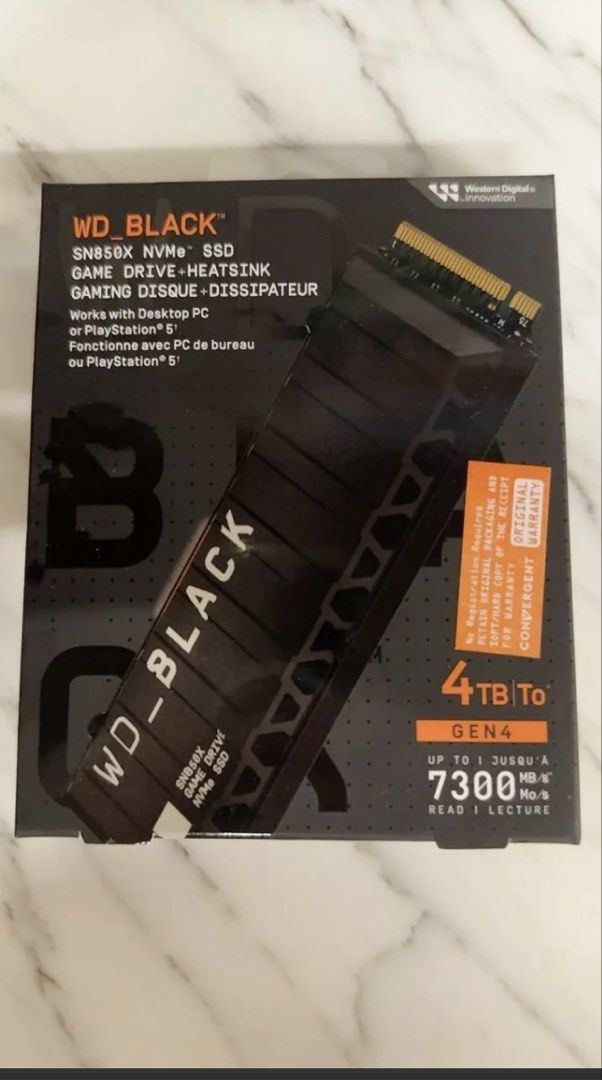 [BNIB] WD Black SN850X NVMe SSD 4TB