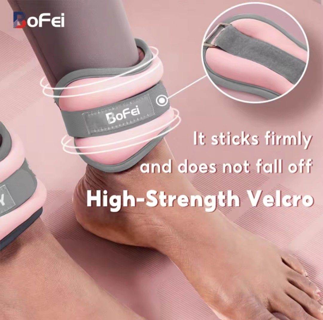 BoFei Wrist and Ankle Weights 1KG 1pc (Category: Weights & Dumbbells) located in Quezon City. Submitted by ana-chan (Listing ID 1433090745, Image 3). Description: Boost your workouts with BoFei wrist and ankle weights! XL size, 1KG. Secure Velcro closure, breathable fabric, and leak-proof design for comfortable and effective exercise..
