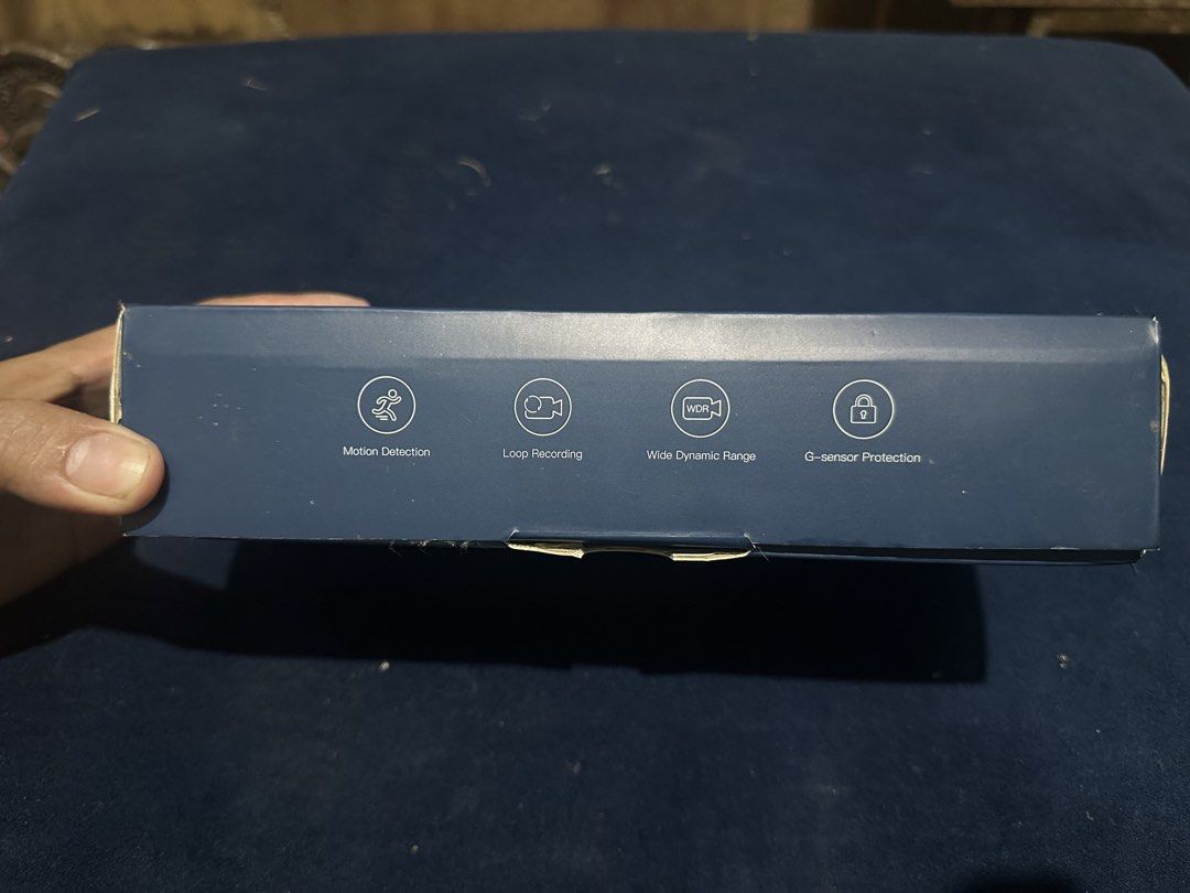 Dash Camera 1080p Front Camera (Category: Cameras) located in Mandaluyong City. Submitted by abbeyblack (Listing ID 1433176596, Image 2). Description: - 1080p front camera, 720p rear camera - 170-degree wide angle lens with F1.8 aperture - Key Features: - Motion Detection - Loop Recording - Wide Dynamic Range - G-Sensor Protection - Includes accessories and user manual.