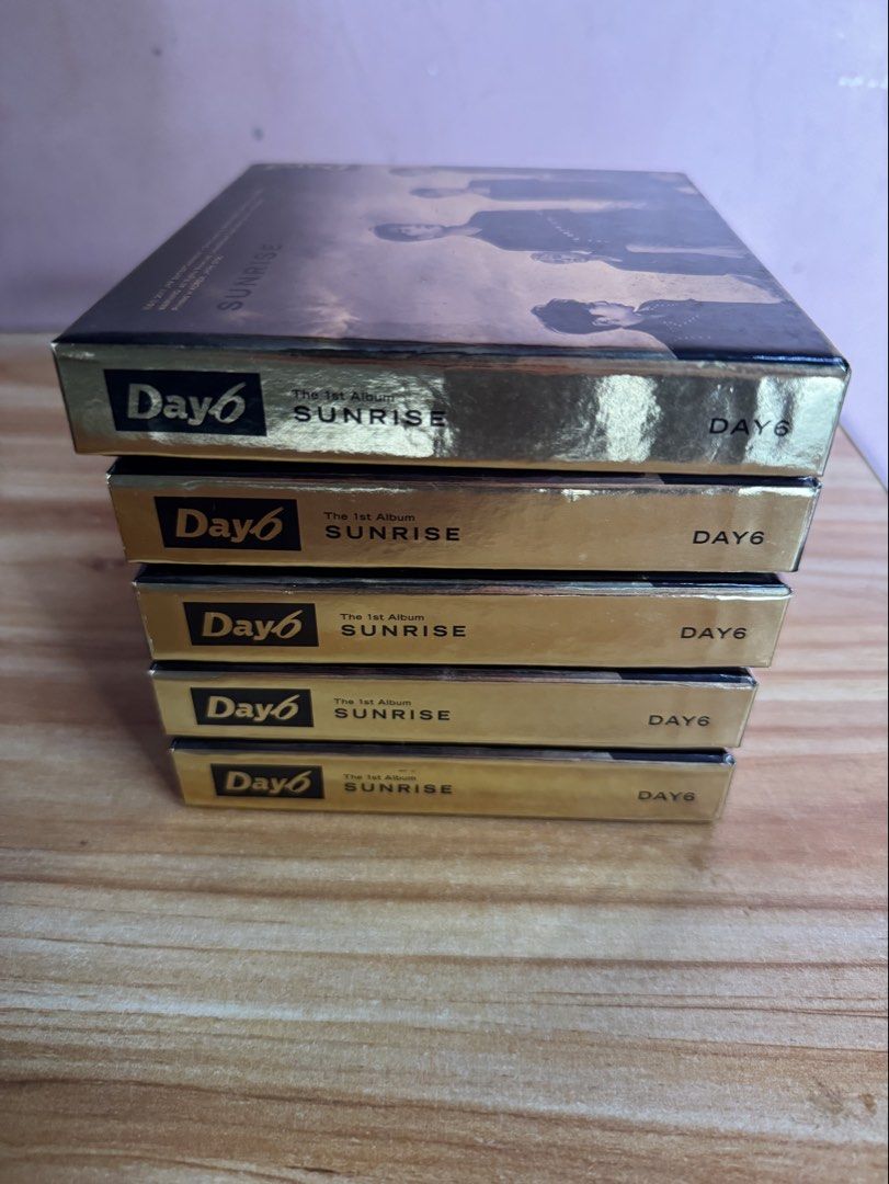 Day6 Sunrise Album (Category: CDs & DVDs) located in Manila. Submitted by pattjdc (Listing ID 1433008353, Image 2). Description: Hello! I'm selling some albums na hindi nabenta ng sister ko dati sa online store niya, kaya mura nalang yung benta dito. All of the inclusions are in the photos. Issue: Medyo luma and naiwan lang sa storage, so may onting dumi and blemishes siya. RFS: Decluttering Day6 Sunrise - 200 ea SOLD: 2 - Day6 Sunrise If you hav