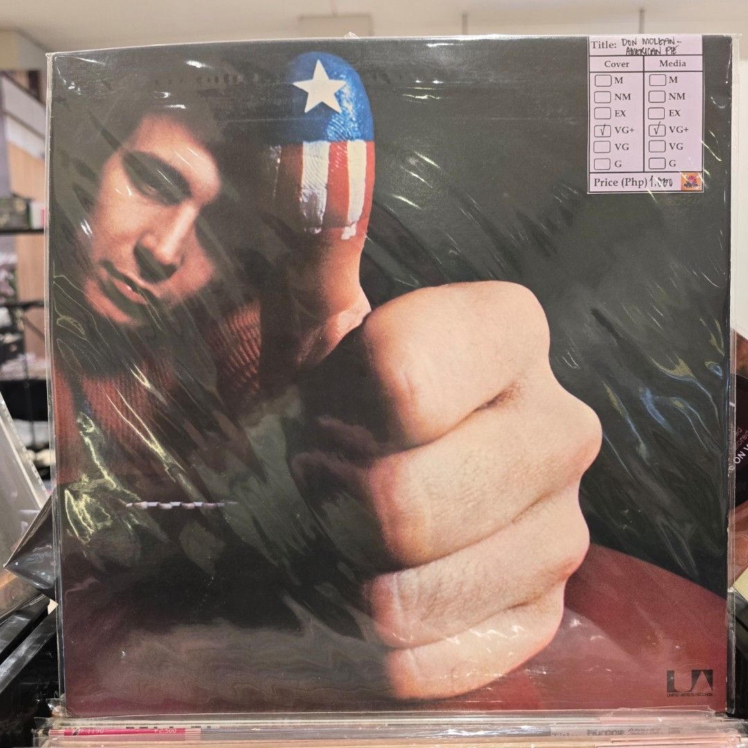 Don Mclean-American Pie (Category: CDs & DVDs) located in Taguig. Submitted by Kapitan_Plaka (Listing ID 1433043519, Image 1). Description: Condition Cover: VG+ Media: VG+ 1972; Japan.