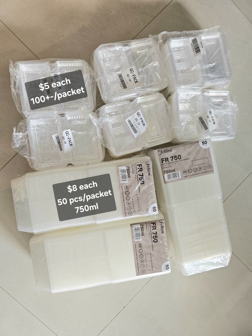 Food Containers - Various Sizes