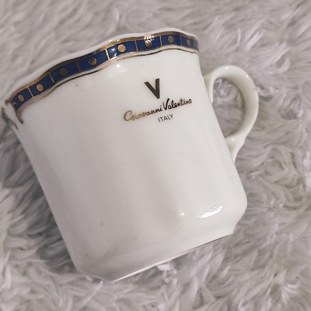 Giovanni Valentino Cup (Category: Coffee & Tea Tableware) located in Cainta. Submitted by fukunekojapansurplus (Listing ID 1433044130, Image 1). Description: no issue ✨ A quick Yes or No after inquiry is appreciated ✨ 📍 Mayfield Park Residences Felix Ave Cainta 🛵 SF c/o Buyer via Lalamove/JNT/LBC 💰 MOP: GCash ✅ Heads up! Kindly manage your expectations -- these are Japan Surplus items. Some are pre-loved, others brand new as indicated. 💥MINE 