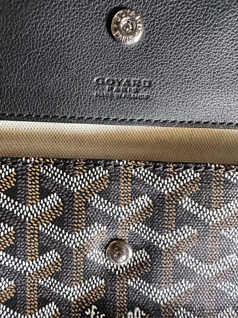 Goyard St. Louis Tote Bag (PM) (Category: Luxury Bags & Wallets) located in Bayambang. Submitted by bagaholic_co (Listing ID 1433043017, Image 3). Description: - Goyard St. Louis tote bag (pm size) - Color: Brown and Black - Includes matching pouch and card holder - Signature Goyardine pattern - Black leather handles and trim - Light beige interior - Serial number visible - No flaws - Super Lightweight - Please self authenticate - Japan-sourced -