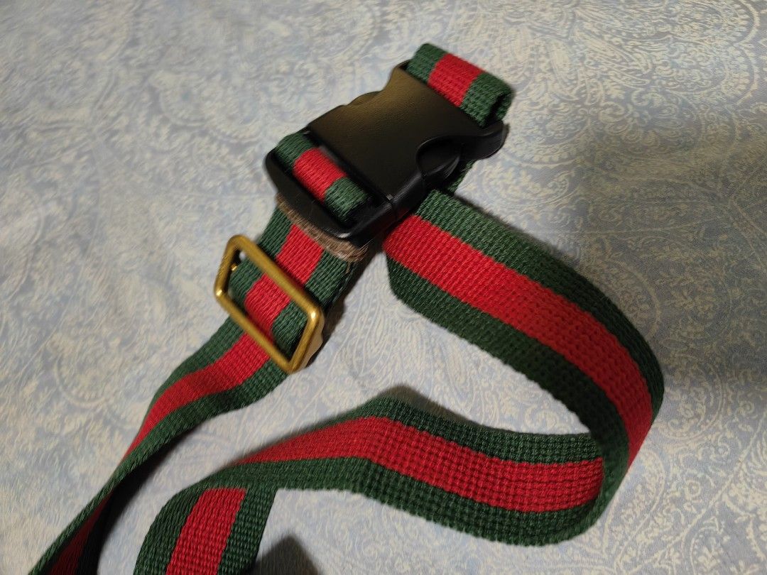 Gucci GG Supreme Waist Bag (Category: Luxury Bags & Wallets) located in Quezon City. Submitted by flat.earther23 (Listing ID 1433201570, Image 3). Description: - Gucci waist bag - Iconic GG Supreme canvas - Brown leather trim - Green and red striped strap - Flap closure with Gucci logo - Interior serial number tag - Classic design - Perfect for everyday use.