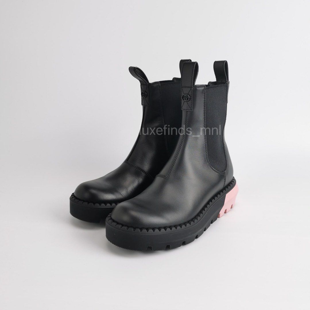 Gucci leather chelsea boots (Category: Sneakers & Footwear) located in Malabon City. Submitted by worn.never.torn (Listing ID 1433044547, Image 1). Description: Gucci leather chelsea boots s37 P23,000 Condition: Excellent Condition Inclusion: Box, Dust Bag Local sf c/o buyer 10-14 days lead time Market Value: P85,000 73.53% off market value.