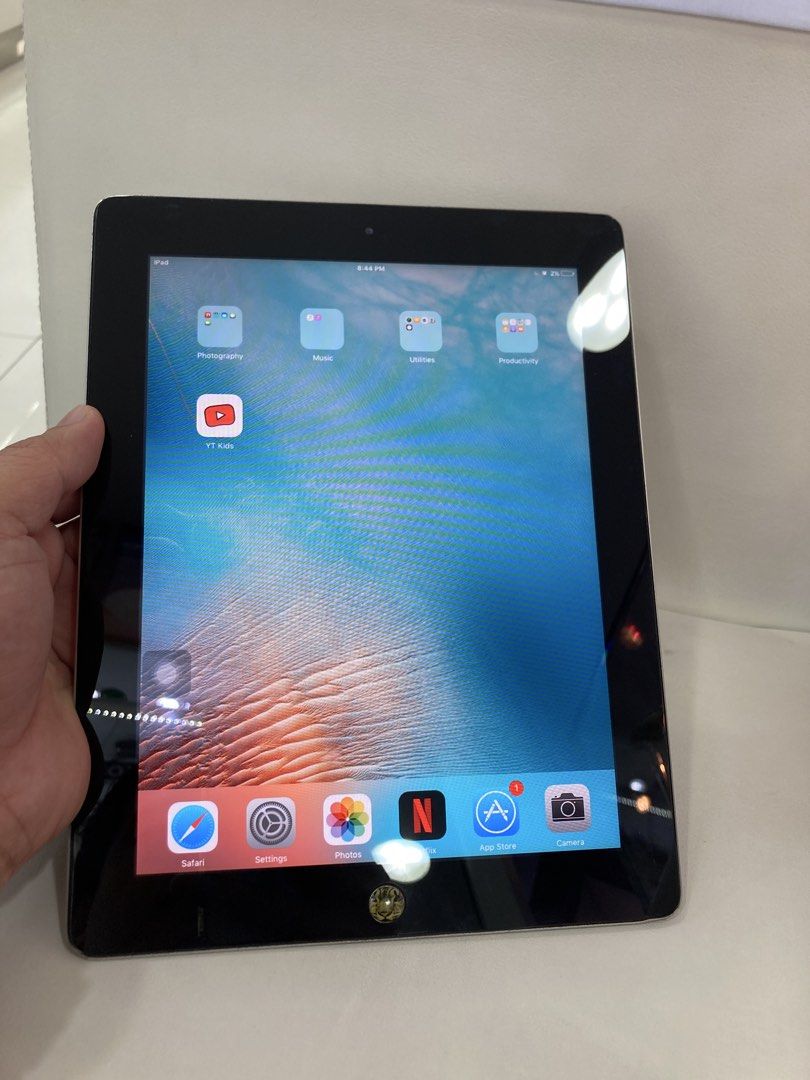 iPad 2 16GB 2011 released (Category: iPad) located in Quezon City. Submitted by raynapucao (Listing ID 1433141921, Image 3). Description: My first ipad for my Baby Bought it year 2014 With Box and Charger No case Defect: No sound on speaker/ need to use earphone or Bluetooth speaker Volume Button defect- can use home button to control Power Button- need to press hard But when you open just press the home button. -scratches near the charging port 