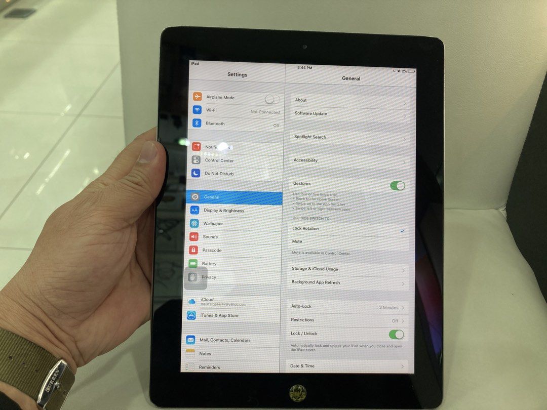 iPad 2 16GB 2011 released (Category: iPad) located in Quezon City. Submitted by raynapucao (Listing ID 1433141921, Image 2). Description: My first ipad for my Baby Bought it year 2014 With Box and Charger No case Defect: No sound on speaker/ need to use earphone or Bluetooth speaker Volume Button defect- can use home button to control Power Button- need to press hard But when you open just press the home button. -scratches near the charging port 