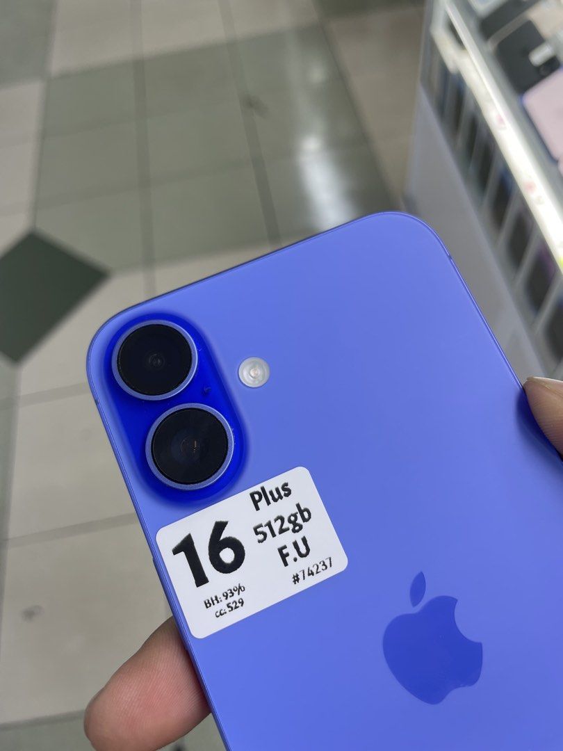 iPhone 16 Plus 512GB 93% BH HK VARIANT DUAL SIM OPENLINE NO ISSUE (Category: iPhone 16 Series) located in Manila. Submitted by benshop. (Listing ID 1433083409, Image 2). Description: ON HAND | TRADE/SWAP BenShop Price : 45,000 PHP ▫️On hand: iPhone 16 Plus ▫️512GB ▫️Openline/Factory unlocked ▫️Blue ▫️93% Batt health ▫️Ntc Local Variant ▫️All Features Working INCLUSIONS & FREEBIES: *CHARGER SET *CLEAR CASE *TEMPERED GLASS MODE OF TRANSACTION: ▫️ S
