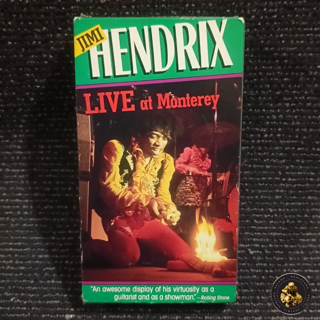 Jimi Hendrix Live at Monterey VHS (Category: CDs & DVDs) located in Meycauayan. Submitted by ka_luma (Listing ID 1433164615, Image 1). Description: untested no vhs to test clean no mold.