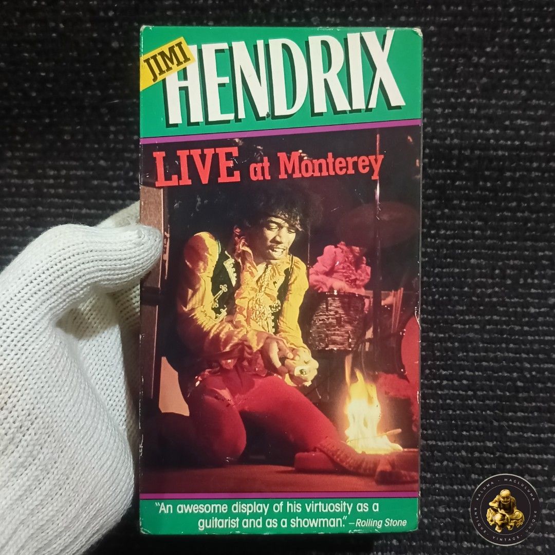 Jimi Hendrix Live at Monterey VHS (Category: CDs & DVDs) located in Meycauayan. Submitted by ka_luma (Listing ID 1433164615, Image 2). Description: untested no vhs to test clean no mold.
