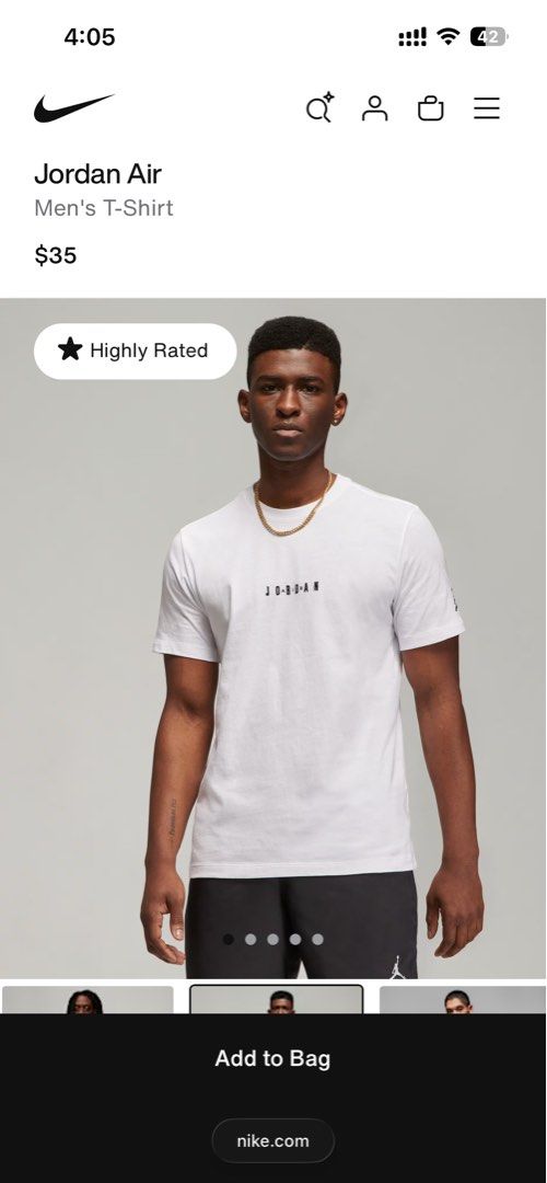 Jordan Air Shirt White Medium (Category: Tshirts & Polo Shirts ) located in Taguig. Submitted by micmamba24 (Listing ID 1433197492, Image 3). Description: FOR SALE ONLY (NO TRADES): BRAND NEW WITH TAGS BELOW SEP ORIGINAL/AUTHENTIC/LEGIT Jordan Air Shirt White Size Medium SRP: $35 (Bought in US) My Price: P1,200 only Meetups: Makati or BGC, Taguig area RFS: Decluttering For delivery, buyer should shoulder all the fees. PM, text or call me for fast