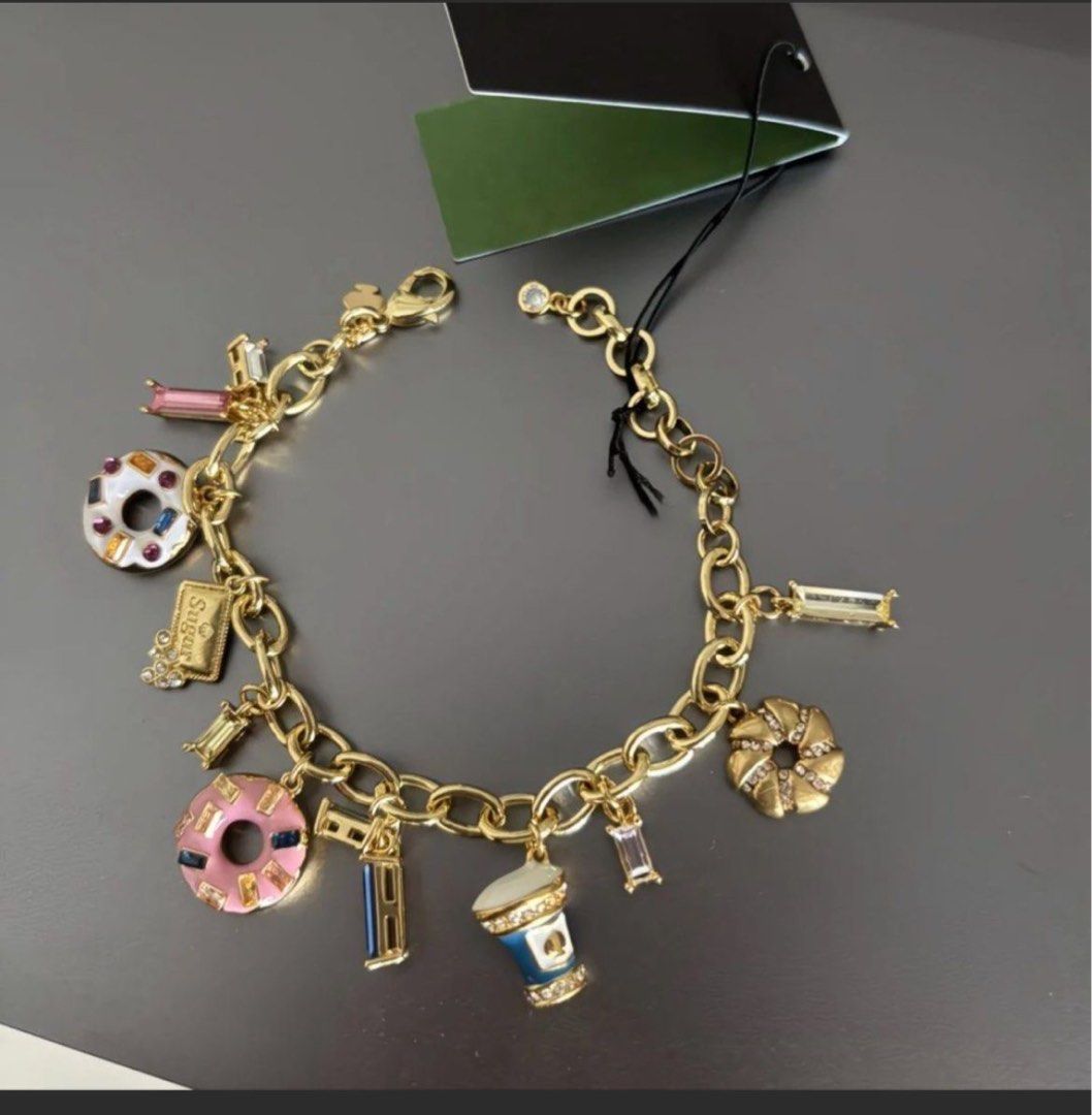 Kate spade charm bracelet (Category: Bracelets) located in Manila. Submitted by bonets_boutique (Listing ID 1433032831, Image 2). Description: BN with tag Comes with pouch ETA : end of May .