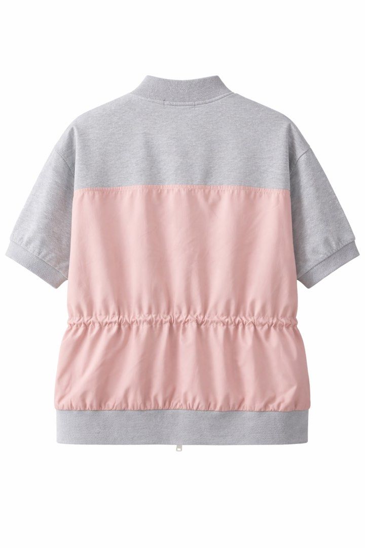 Korean Two-Tone Casual Jacket (Gray x Blush Pink) (Category: Coats, Jackets and Outerwear) located in Taguig. Submitted by oeyoo (Listing ID 1433120610, Image 3). Description: Korean Two-Tone Casual Jacket (Gray x Blush Pink) Fit/style same as the model/picture Korean-style jacket that’s perfect for everyday wear. Features a soft heather gray cotton upper and a light blush pink nylon bottom, plus an adjustable drawstring waist for a flattering sh