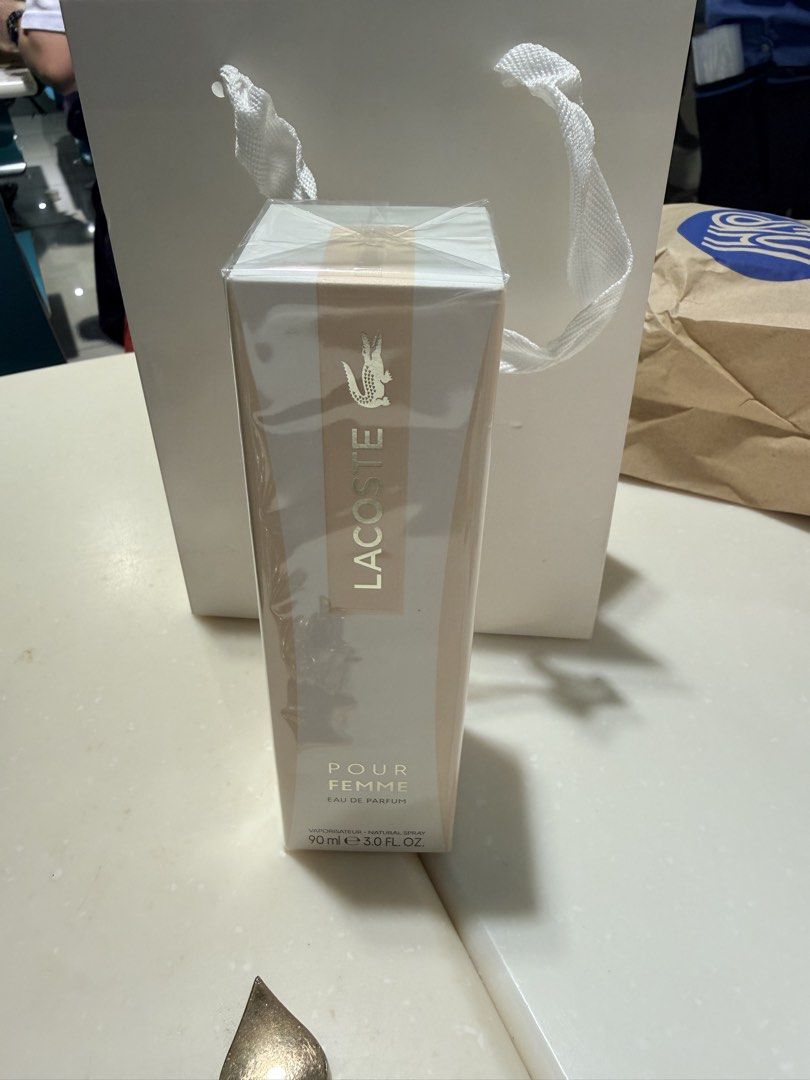 Lacoste Pour Femme 90ml (Category: Fragrance & Deodorants) located in Manila. Submitted by jfodoit0023 (Listing ID 1433066611, Image 1). Description: OG Lacoste Perfume. You can scan the QR to verify the authenticity. 🙏🙏.