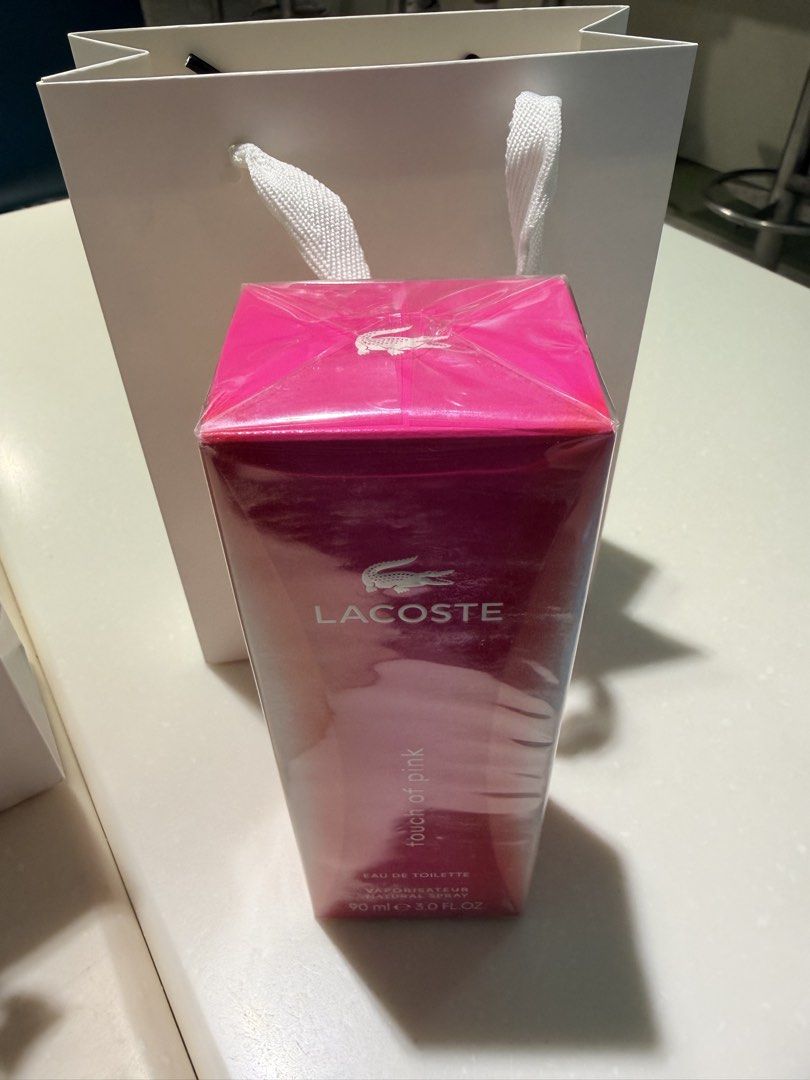 Lacoste Touch Of Pink 90ml (Category: Fragrance & Deodorants) located in Manila. Submitted by jfodoit0023 (Listing ID 1433063753, Image 1). Description: OG Lacoste Perfume. You can scan the QR to verify the authenticity. 🙏🙏.