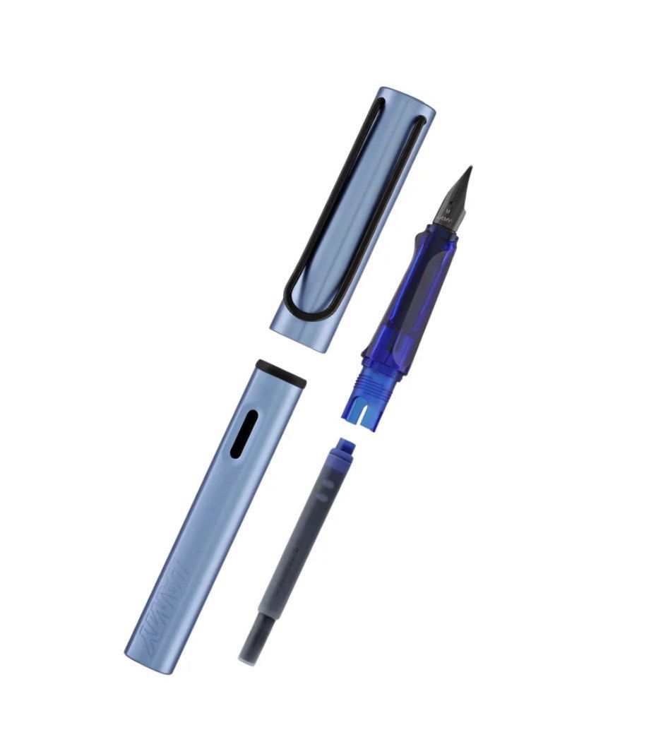 Lamy AL-star Fountain Pen - Aquatic M - Coverter and Cartridge included!! (Category: Stationery & School Supplies) located in Singapore. Submitted by nassing (Listing ID 1433019394, Image 2). Description: LAMY AL-Star Fountain Pen - Aquatic This is LAMY AL-Star Fountain Pen in Aquatic, in Medium nib. BRAND NEW. Includes cartridge and converter. Crafted with precision and style, this pen is designed to master all challenges of everyday life while 