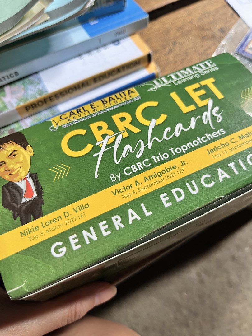 CBRC Flashcards + LEPT Drills (Category: Textbooks) located in San Pablo. Submitted by aresperida (Listing ID 1433008028, Image 2). Description: CBRC Flashcards - P250 ✨Free handouts✨ SF will be shouldered by the buyer..