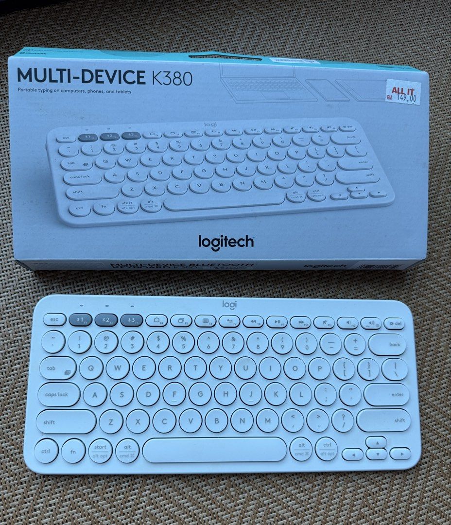 Logitech K380 Multi-Device Bluetooth Keyboard, Computers & Tech, Parts ...