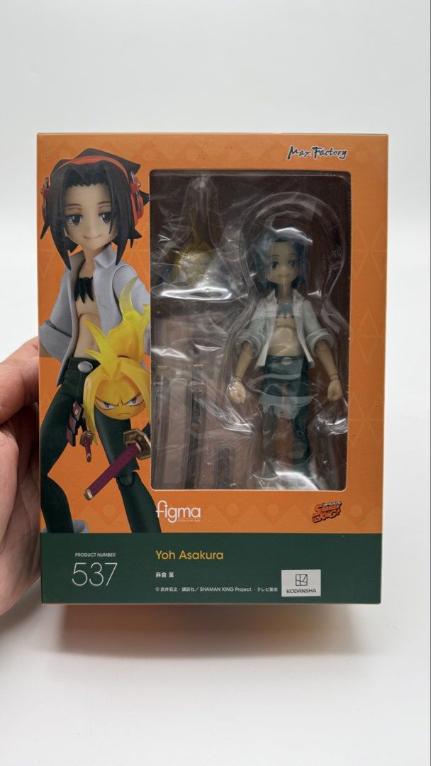 MAX FACTORY FIGMA 537 Yoh Asakura (Category: Figurines & Statues) located in Bacoor. Submitted by krisnclutter (Listing ID 1433143268, Image 1). Description: UNSEALED TO CHECK ONLY THE PARTS NEVER BEEN DISPLAYED.