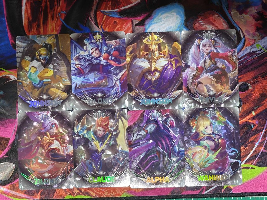 Mobile Legends MLBB [MANYC] UR cards Johnson, Zilong, Layla, Claude ...