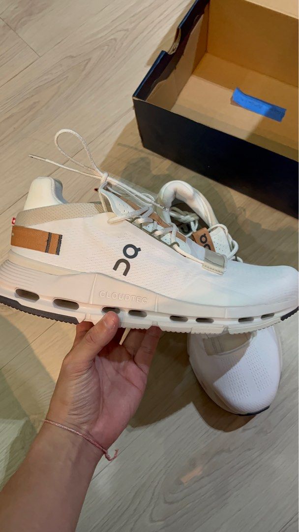On Cloudnova 2.0 (Category: Sneakers) located in Manila. Submitted by tansells_ (Listing ID 1433093597, Image 3). Description: On Cloudnova 2.0 ✨ Details - Brand New (Never Used) 🌟 - Color: Ivory & Sphinx - Size: US 9.5 | UK 8.5 - No Box 💵 Price: - ₱9,990 (Market Price ₱11,000) 📍 Meet up within Manila area (you may check/inspect as much as you want) 🚚 Can do delivery (Location: Pandacan, Manila).