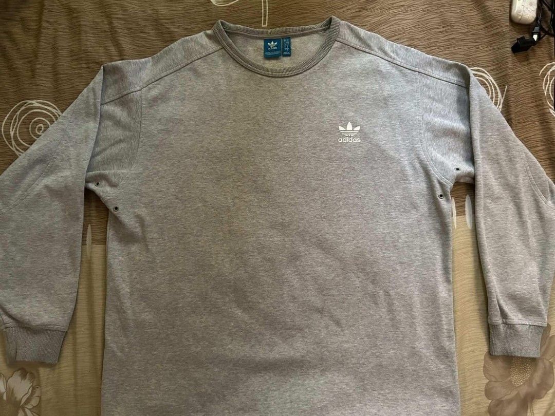 Original Adidas Gray Sweatshirt (Category: Activewear) located in Manila. Submitted by soapy_r (Listing ID 1433157363, Image 1). Description: size L, wore only 3-5 times. excellent condition orig price: 6200.