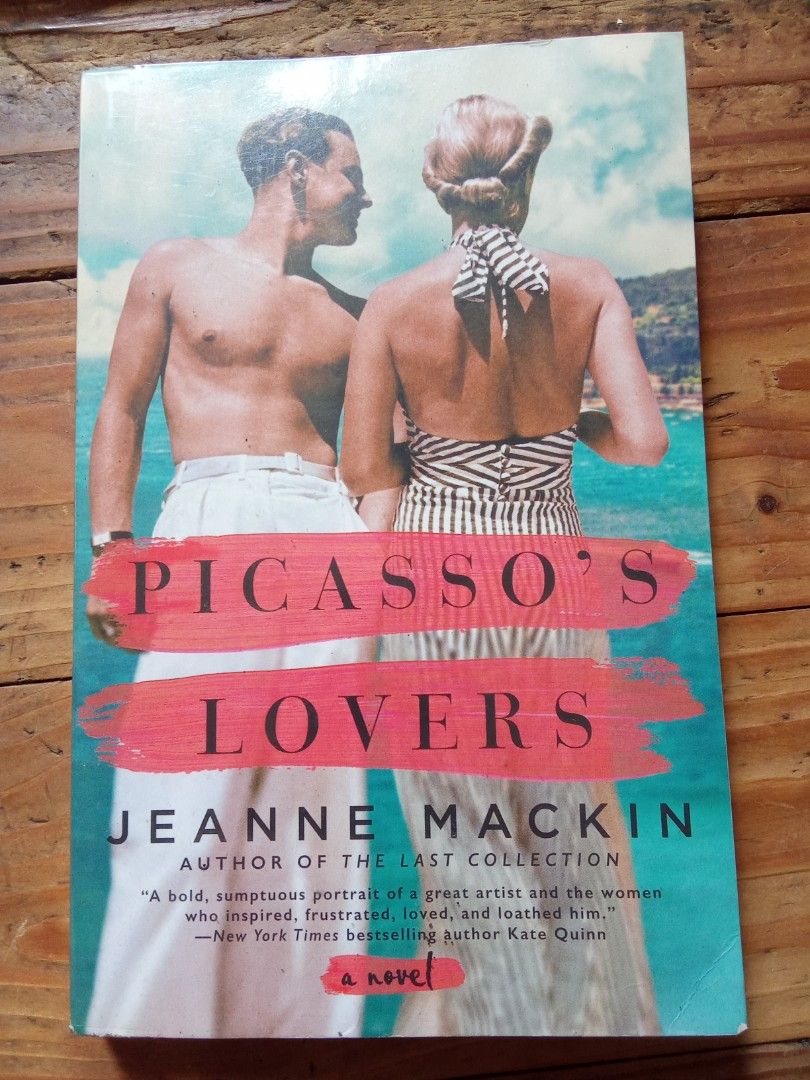 Picasso's Lovers by Jeanne Mackin (Category: Storybooks) located in Pasig City. Submitted by teebeedeee (Listing ID 1433008254, Image 1). Description: - Title: Picasso's Lovers by Jeanne Mackin - Genre: Novel - Subject: Explores the lives of women in Picasso's life - Features: Includes a reader's guide - Cover: Features a couple - Summary: Detailed story summary on the back cover preowned softcover copy complete pages plastic covered.pages have s