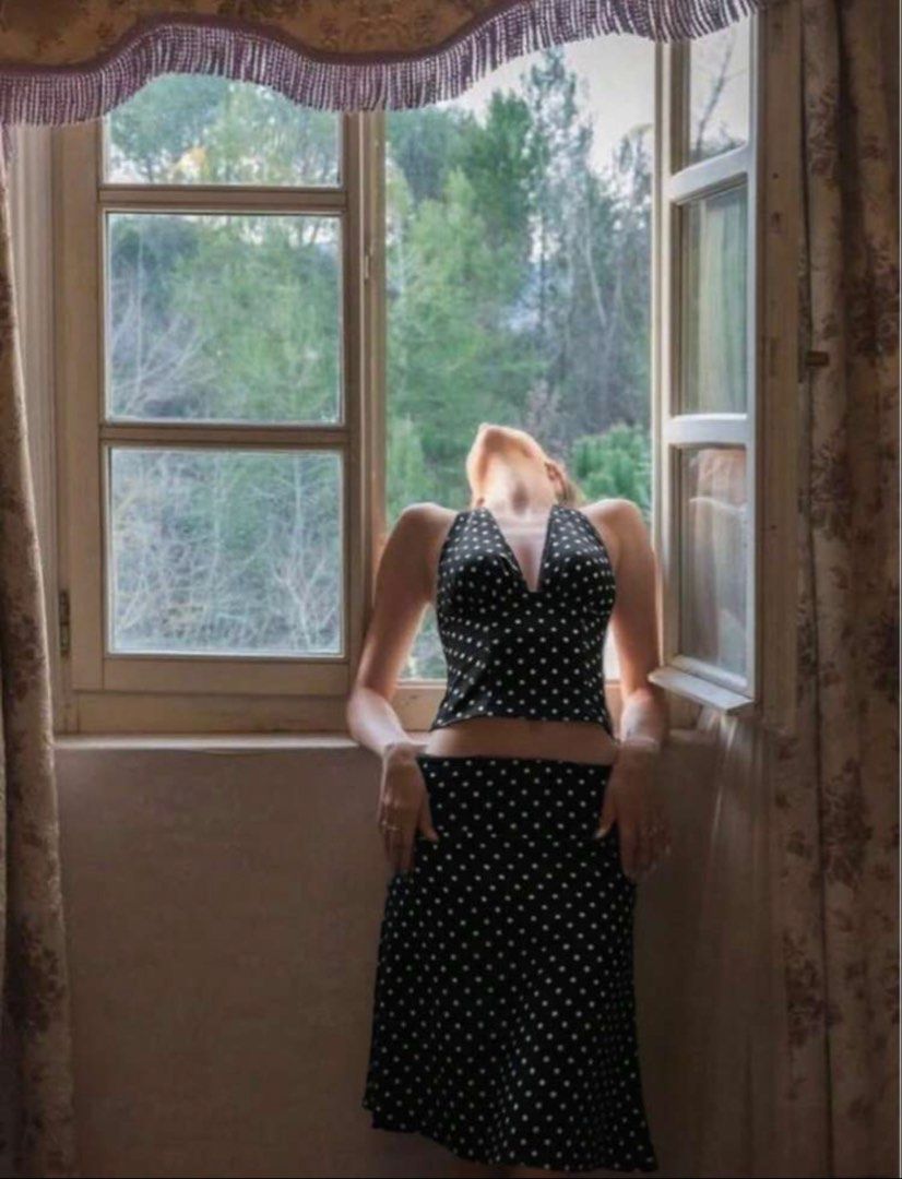 Polka Dots Terno Set (Top & Skirt) (Category: Dresses) located in San Pedro. Submitted by a_styles (Listing ID 1433143741, Image 2). Description: ⭐️ Worn once ⭐️ M (check size chart) ⭐️ No when worn pics ⭐️ 300 for each, 550 for both! 📍Pacita, San Pedro, Laguna MOP💰: GCASH/Maya/SeaBank/BPI MOD🚚: Lalamove/JNT .