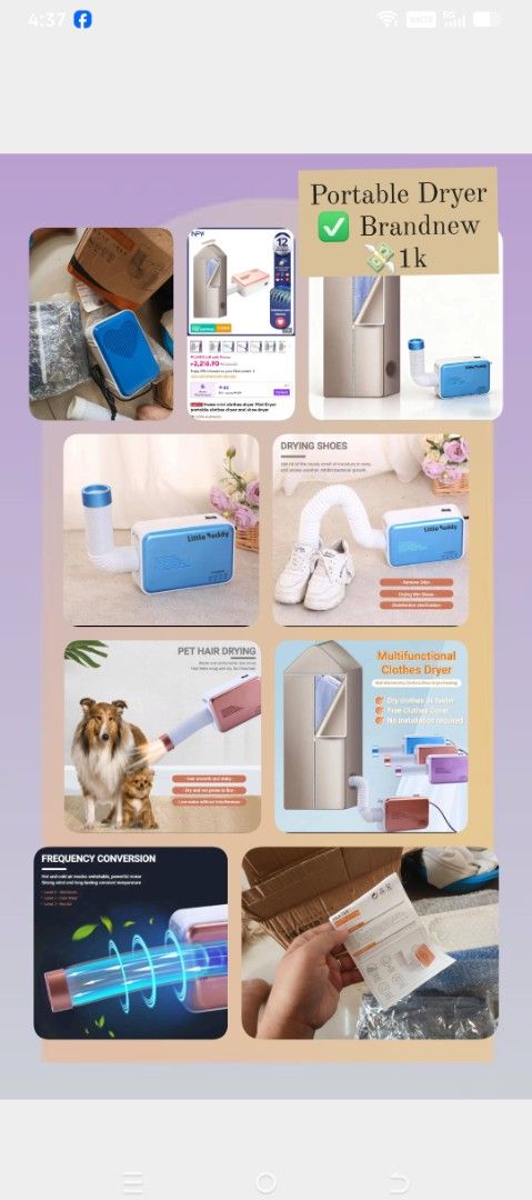 Portable Dryer (Category: Washing Machines and Dryers) located in Manila. Submitted by gentlecloud.7d2a3b (Listing ID 1433096659, Image 1). Description: Brandnew / Sealed Location: Sunvalley Paranaque .