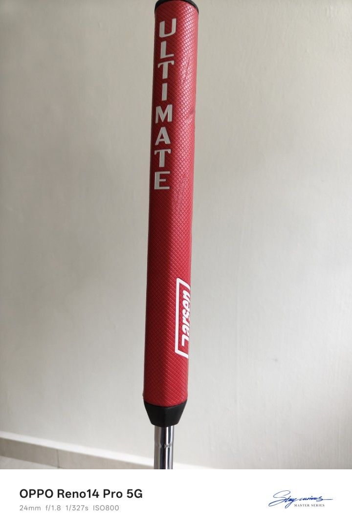PRGR Silver Blade B3 04CS Golf Putter (Category: Golf) located in Singapore. Submitted by jlsicc (Listing ID 1433030727, Image 1). Description: - PRGR Silver Blade B3 04CS golf putter - Red and white grip with "Ultimate" print - Includes head cover - Cash only. No digital payment. .