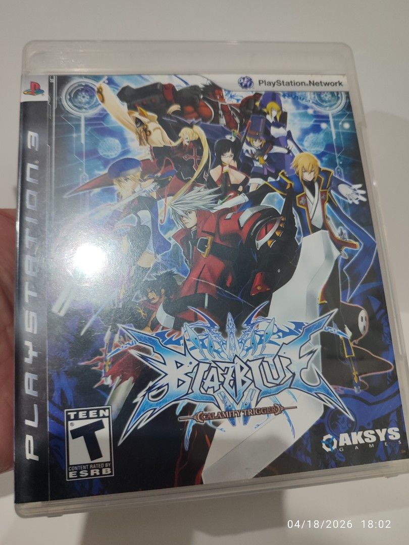 PS3 - Blazblue Calamity Trigger (LIKE NEW) "R1" (Category: PlayStation) located in Mendez-Nunez. Submitted by sf2_gameshop (Listing ID 1433005716, Image 2). Description: PLEASE READ CONDITION: Like new condition - ideal for collectors. Tested working. It comes with a game manual. GENRE: Fighting MODE: 1 to 2 players REGION: 1 - US VOICE: can switch between English or Japanese IN-GAME TEXT: English MANUAL: English Feel free to chat for inquiries a