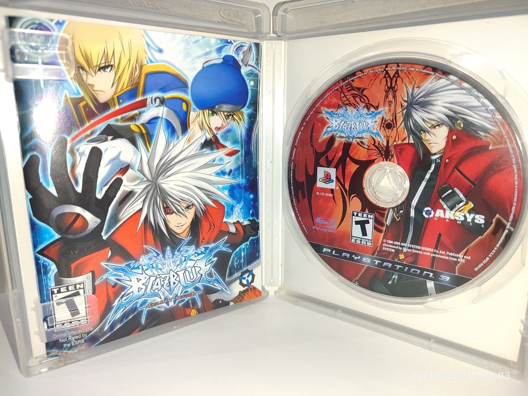 PS3 - Blazblue Calamity Trigger (LIKE NEW) "R1" (Category: PlayStation) located in Mendez-Nunez. Submitted by sf2_gameshop (Listing ID 1433005716, Image 3). Description: PLEASE READ CONDITION: Like new condition - ideal for collectors. Tested working. It comes with a game manual. GENRE: Fighting MODE: 1 to 2 players REGION: 1 - US VOICE: can switch between English or Japanese IN-GAME TEXT: English MANUAL: English Feel free to chat for inquiries a