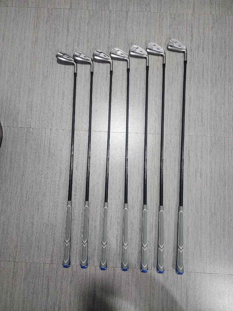 PXG Golf IRON Set 4~9, W (7 irons), Graphite-Stiff (Category: Golf) located in Antipolo. Submitted by himr007 (Listing ID 1433121099, Image 1). Description: - PXG Dual Core iron club set - Graphite Black shafts, Stiff. After changed this iron, my Green Hit Rate became better and handicap going down. Easy to hit, more long distance and accurate.. - All new changed Gray colpr grips with blue accents. - After changed grips, No play & No practice. - 