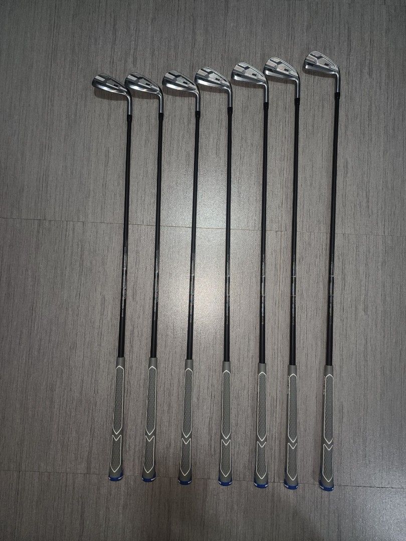 PXG Golf IRON Set 4~9, W (7 irons), Graphite-Stiff (Category: Golf) located in Antipolo. Submitted by himr007 (Listing ID 1433121099, Image 2). Description: - PXG Dual Core iron club set - Graphite Black shafts, Stiff. After changed this iron, my Green Hit Rate became better and handicap going down. Easy to hit, more long distance and accurate.. - All new changed Gray colpr grips with blue accents. - After changed grips, No play & No practice. - 