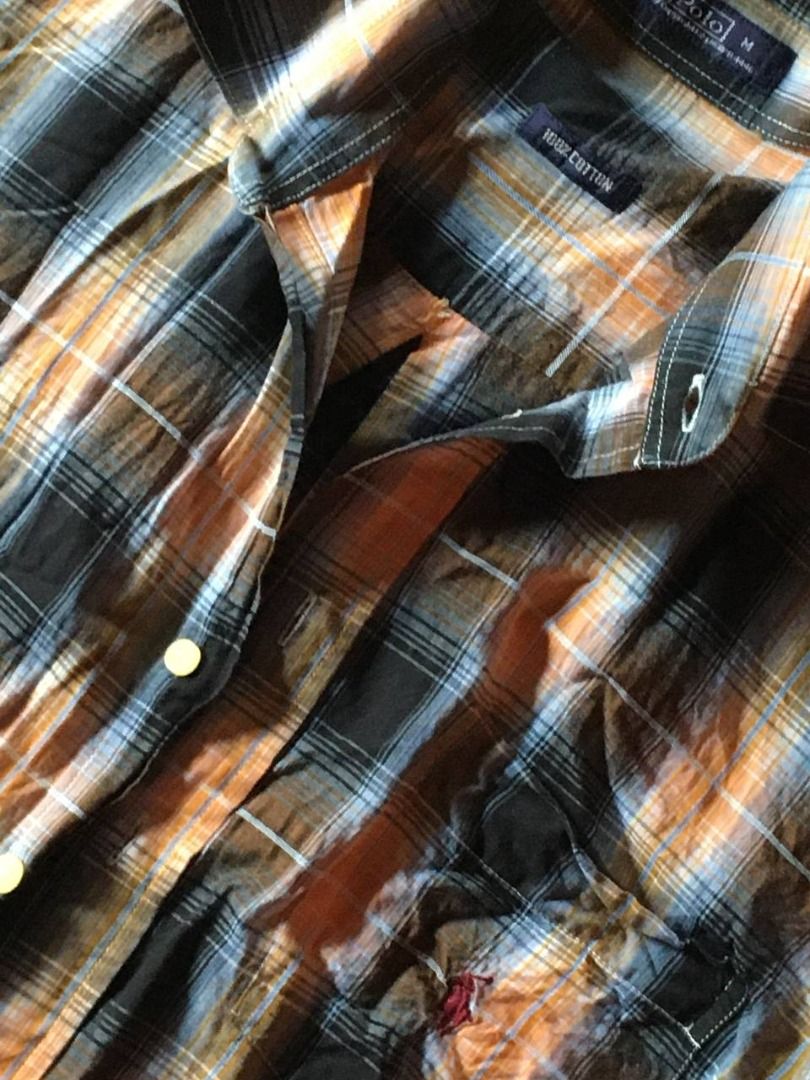 Ralph Lauren Short-Sleeve Plaid Button-Down Shirt (Category: Tshirts & Polo Shirts ) located in Tarlac. Submitted by thriftnikay (Listing ID 1433172671, Image 2). Description: Negotiable, not sure if authentic.