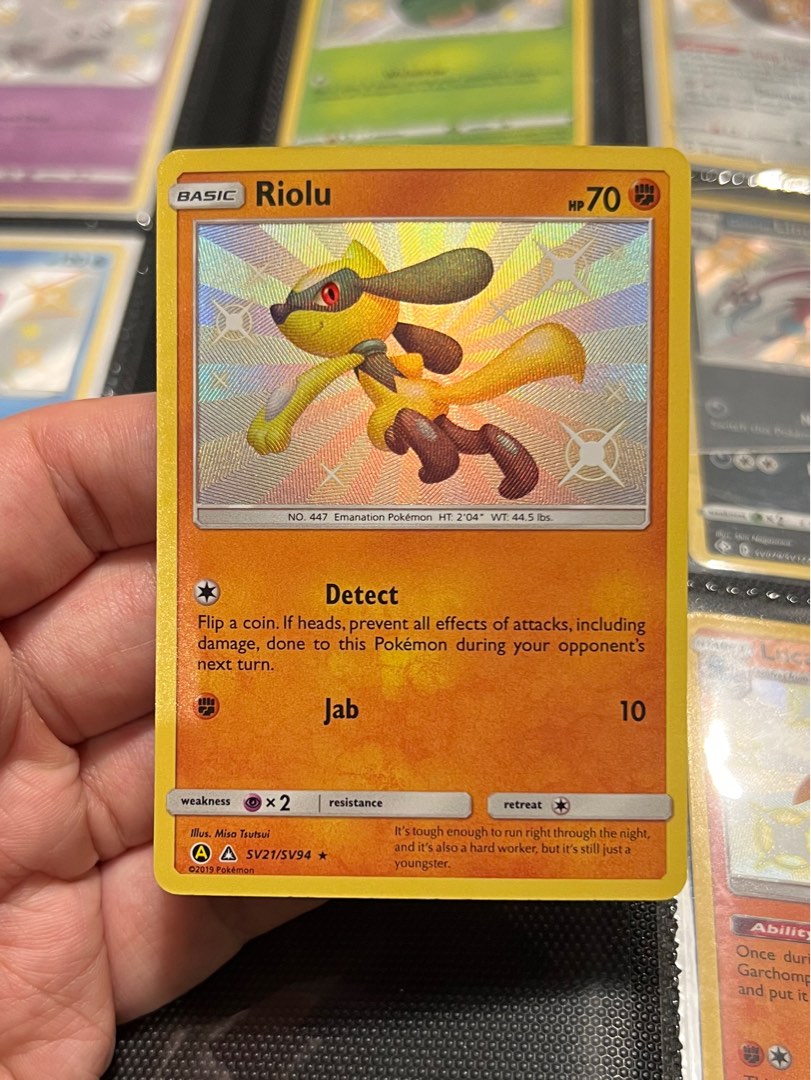 Riolu SV21/SV94 Hidden Fates Shiny Rare Pokemon Card, Hobbies & Toys ...