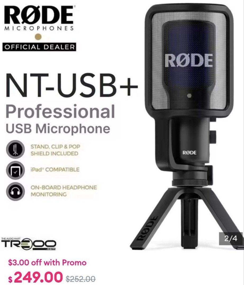 Rode NT-USB+ Professional USB Microphone