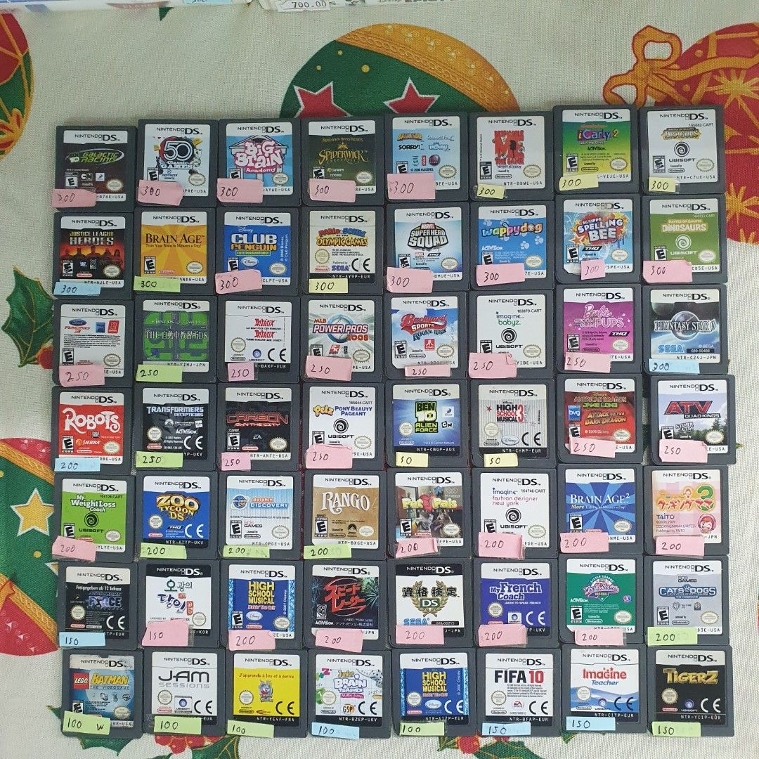 Selling 50 Nintendo DS Video Games (Category: Nintendo) located in Quezon City. Submitted by itemsforadoption (Listing ID 1433137842, Image 1). Description: Rfs: Its 2026! Happy New Year! Hoping you have a good year ahead of you! If you have questions feel free to send a message. Though I'll most likely be able to reply from 10am to 8pm. Please be patient and understanding. Decluttering games and items that I've picked up or for friends and famil