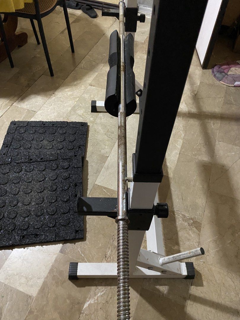 Squat Rack / Barbel Rack (Category: Weights & Dumbbells) located in Paranaque City. Submitted by jrang21 (Listing ID 1433086302, Image 3). Description: For Sale: 2nd Hand Squat Rack / Barbel Rack 2,900 pesos only pm for more info.