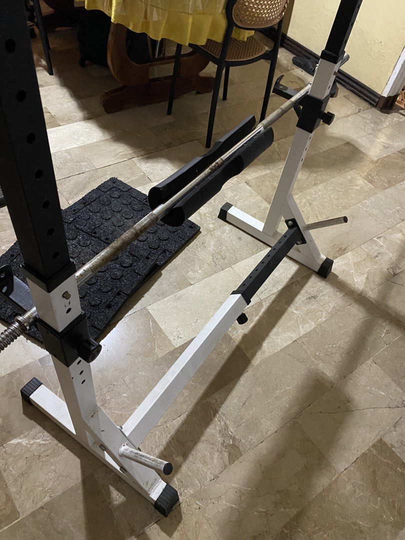 Squat Rack / Barbel Rack (Category: Weights & Dumbbells) located in Paranaque City. Submitted by jrang21 (Listing ID 1433086302, Image 2). Description: For Sale: 2nd Hand Squat Rack / Barbel Rack 2,900 pesos only pm for more info.